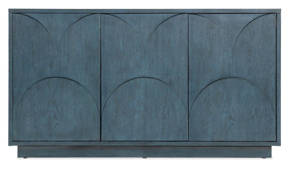 Melange Round Valley Three Door Entertainment Credenza