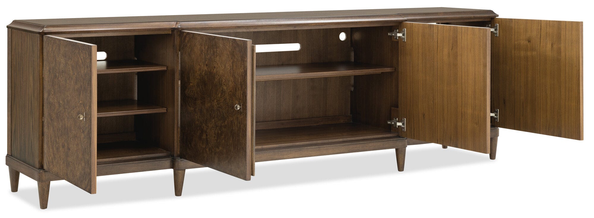 Melange Burleigh Entertainment Console Open Silo Image