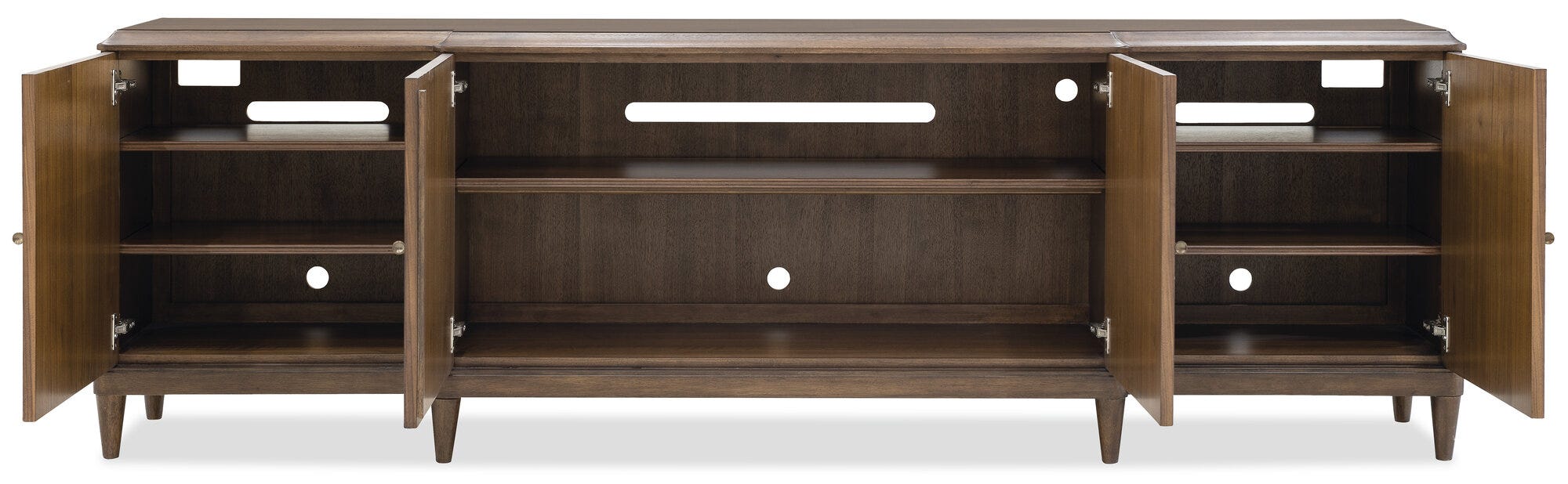 Melange Burleigh Entertainment Console Open Straight Silo Image