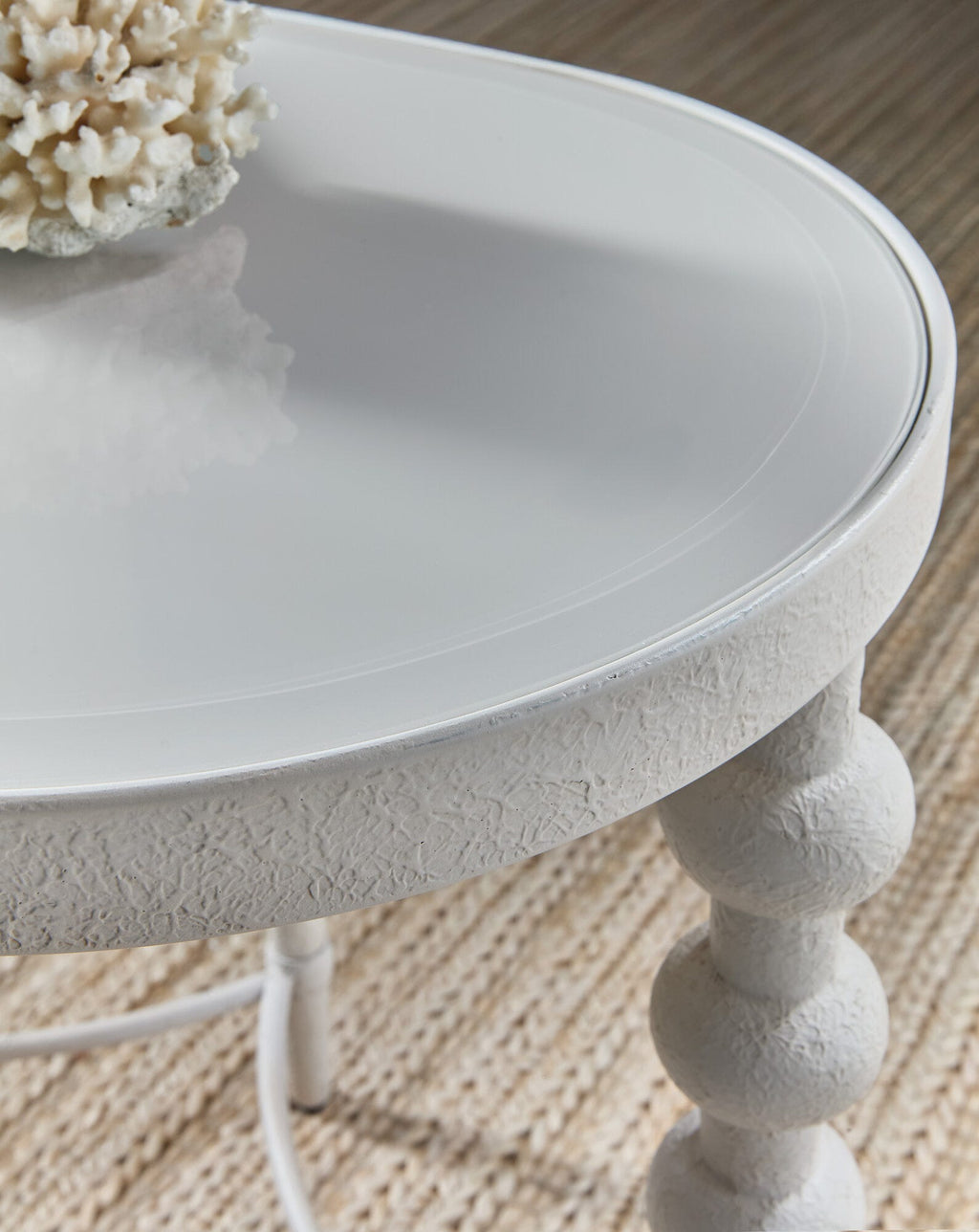 Melange On the Bright Side Oval End Table