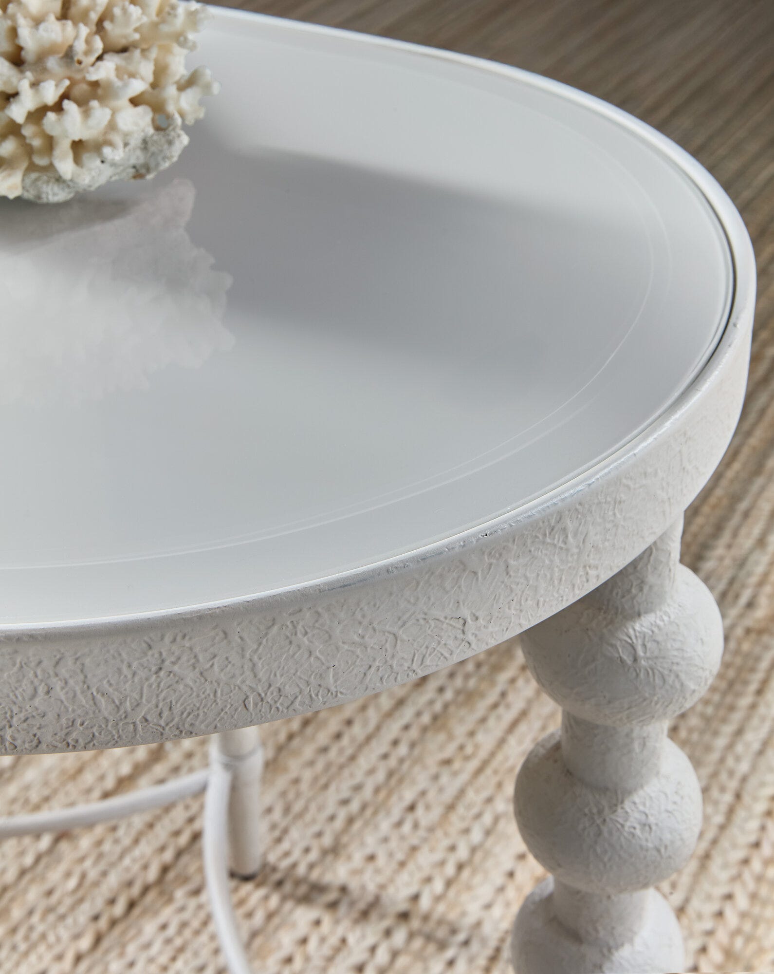 Melange On the Bright Side Oval End Table