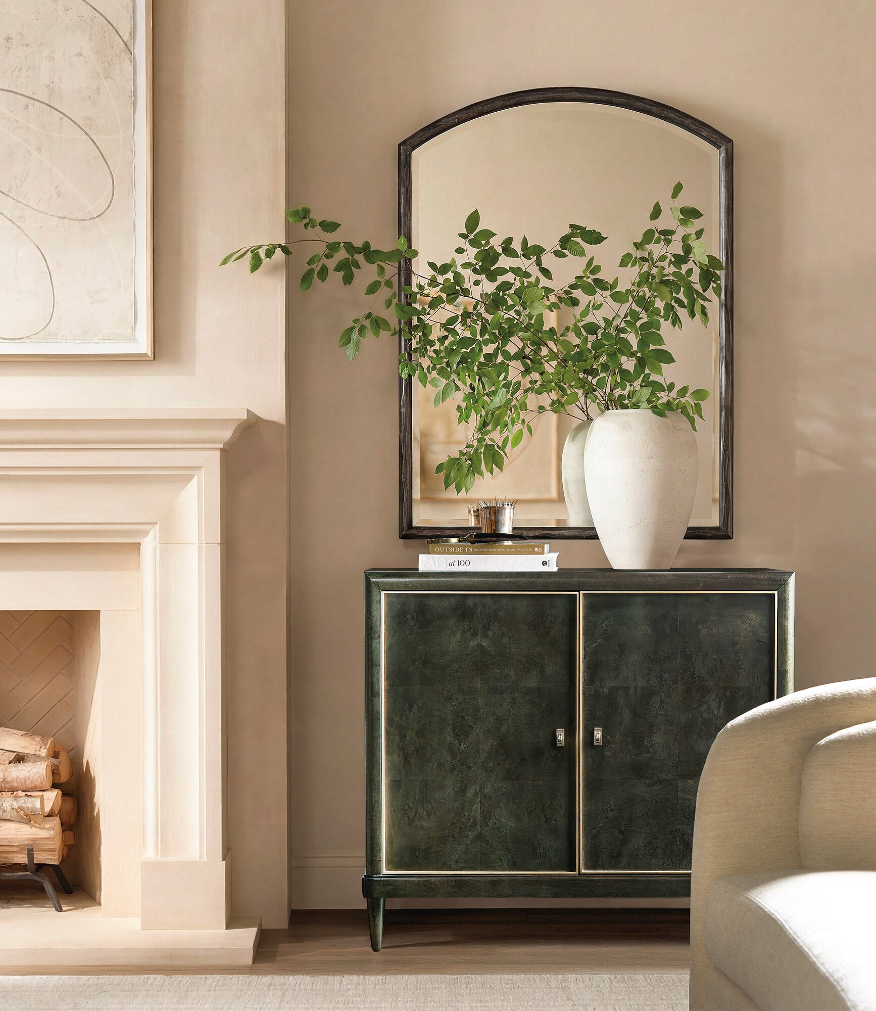 Melange Green With Envy Door Chest - Room 2