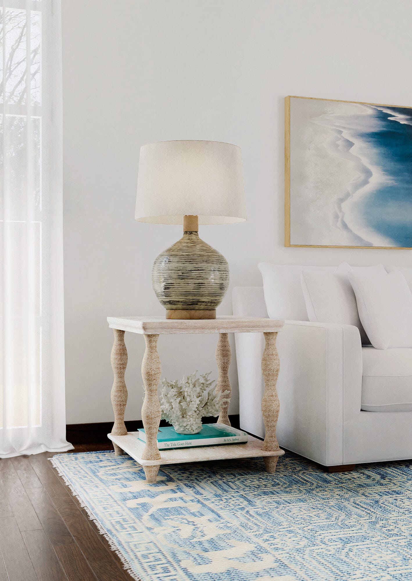 Serenity Bahari Lamp Table Room Image 3