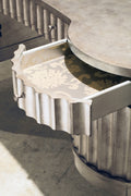 Melange Fluted Kidney Desk