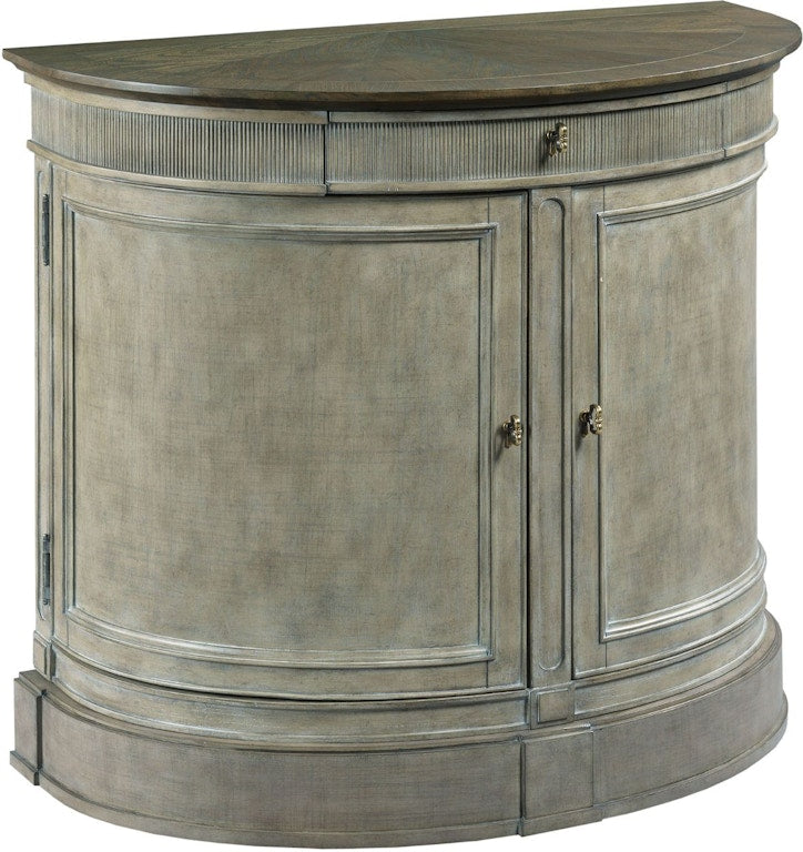 American Drew Demilune Bachelor Chest Versaille Finish With Elm Top 654-423