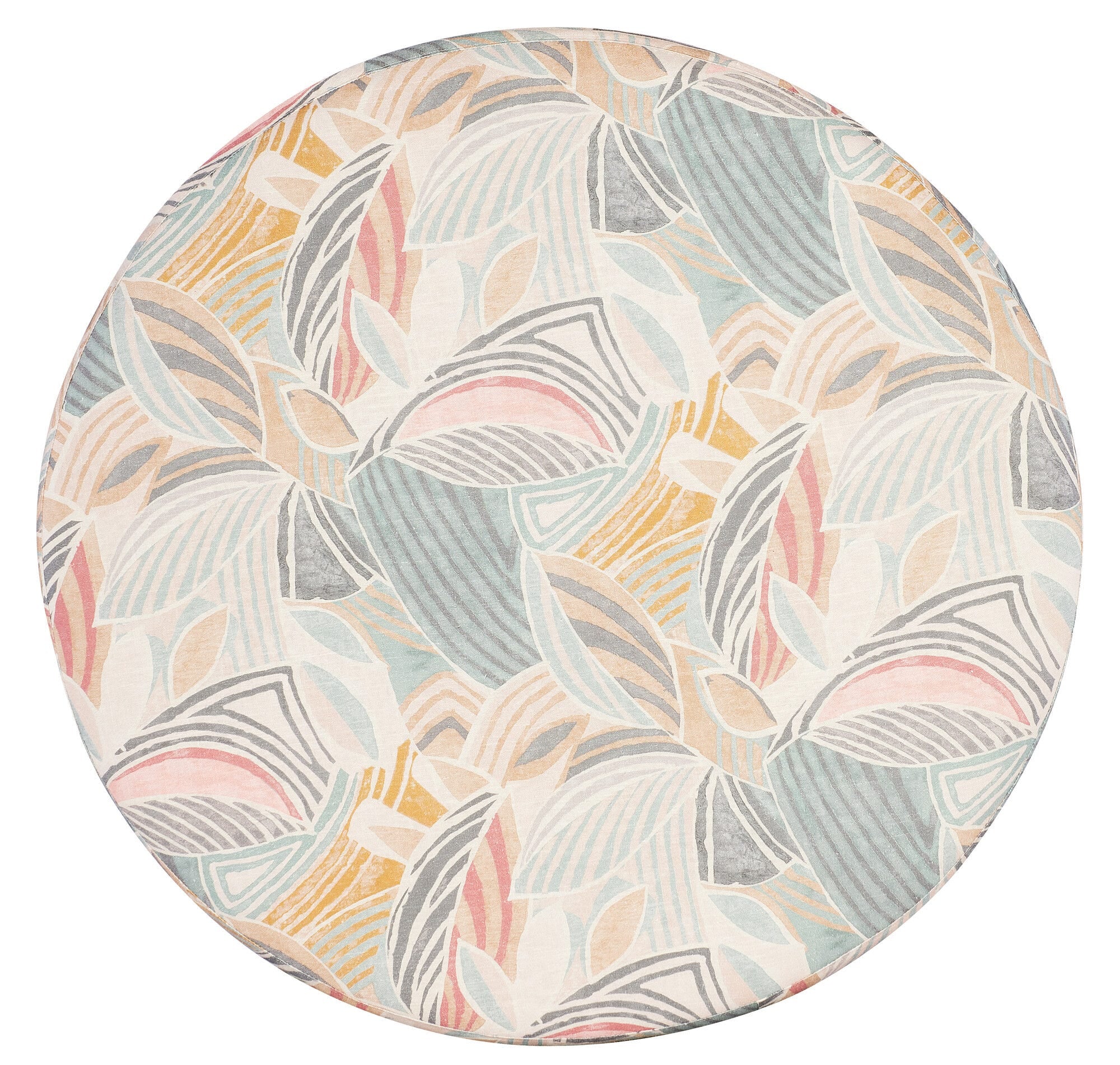 Silas Large Round Ottoman Top Image