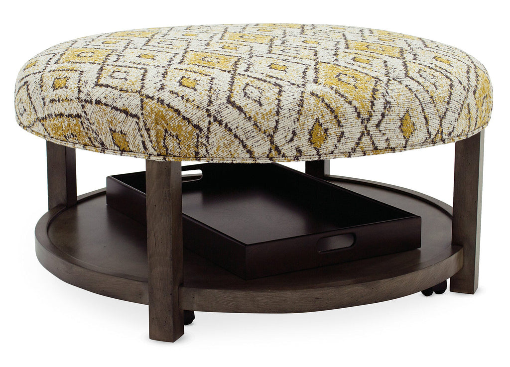 Harlow Round Non-Tufted Ottoman