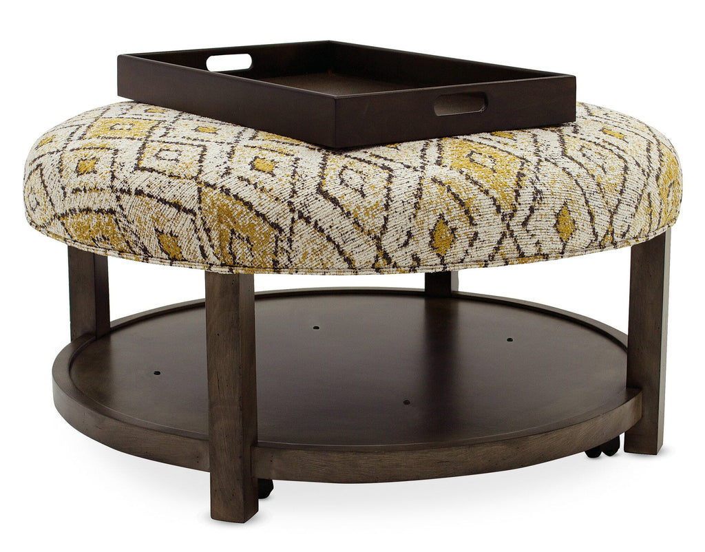 Harlow Round Non-Tufted Ottoman