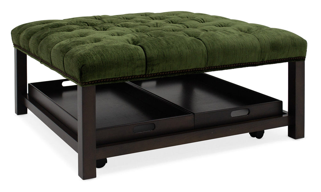 Henri Square Tufted Tray Ottoman