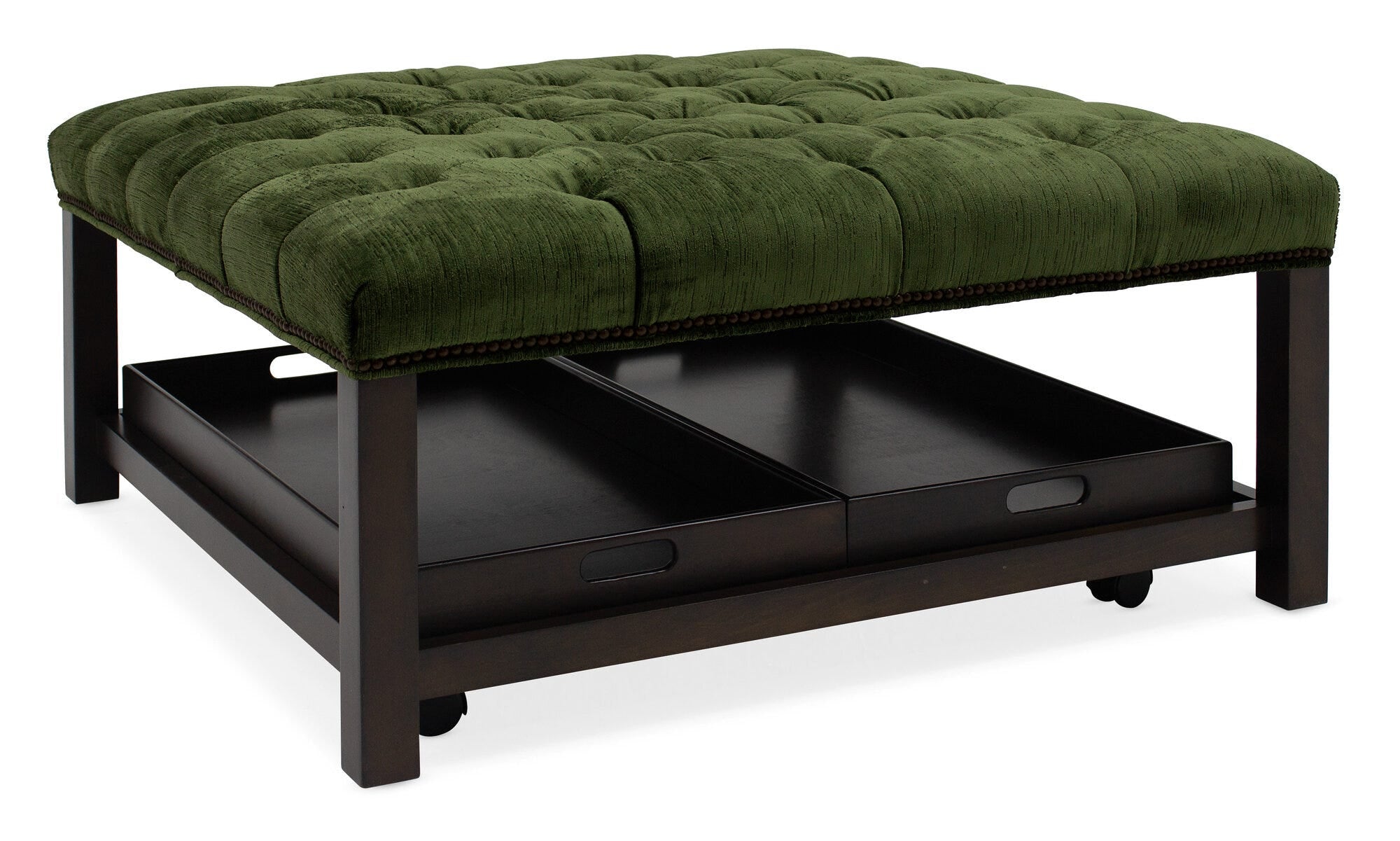Henri Square Tufted Tray Ottoman