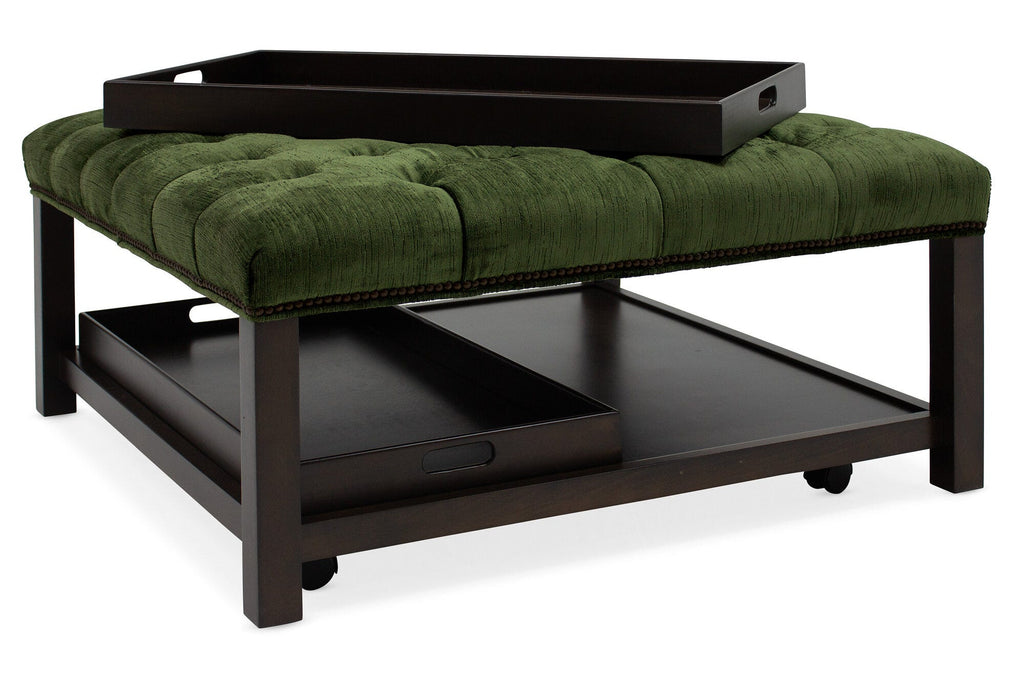Henri Square Tufted Tray Ottoman