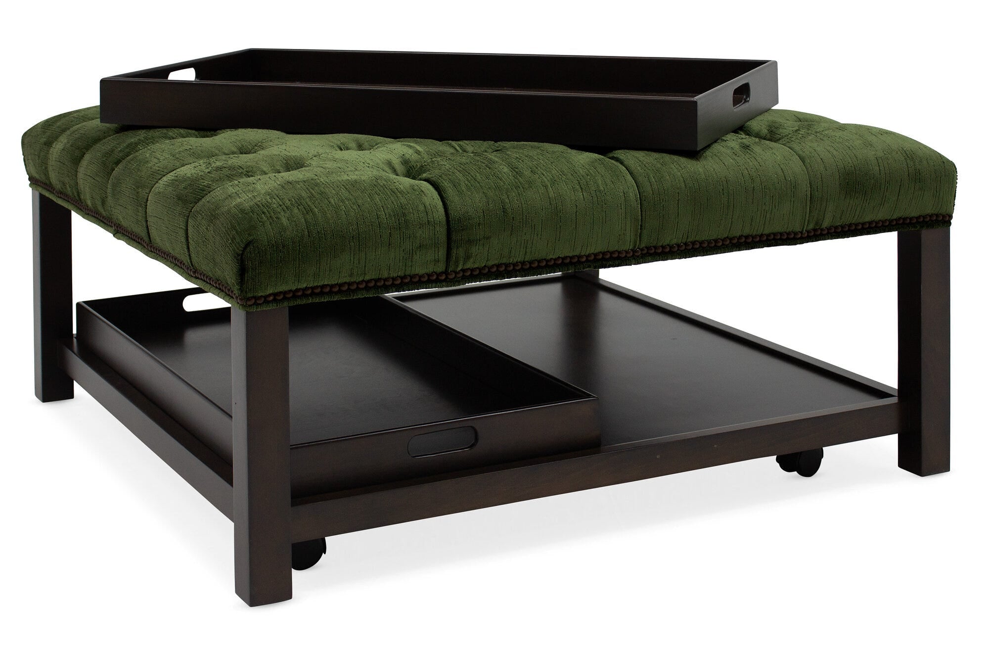Henri Square Tufted Tray Ottoman