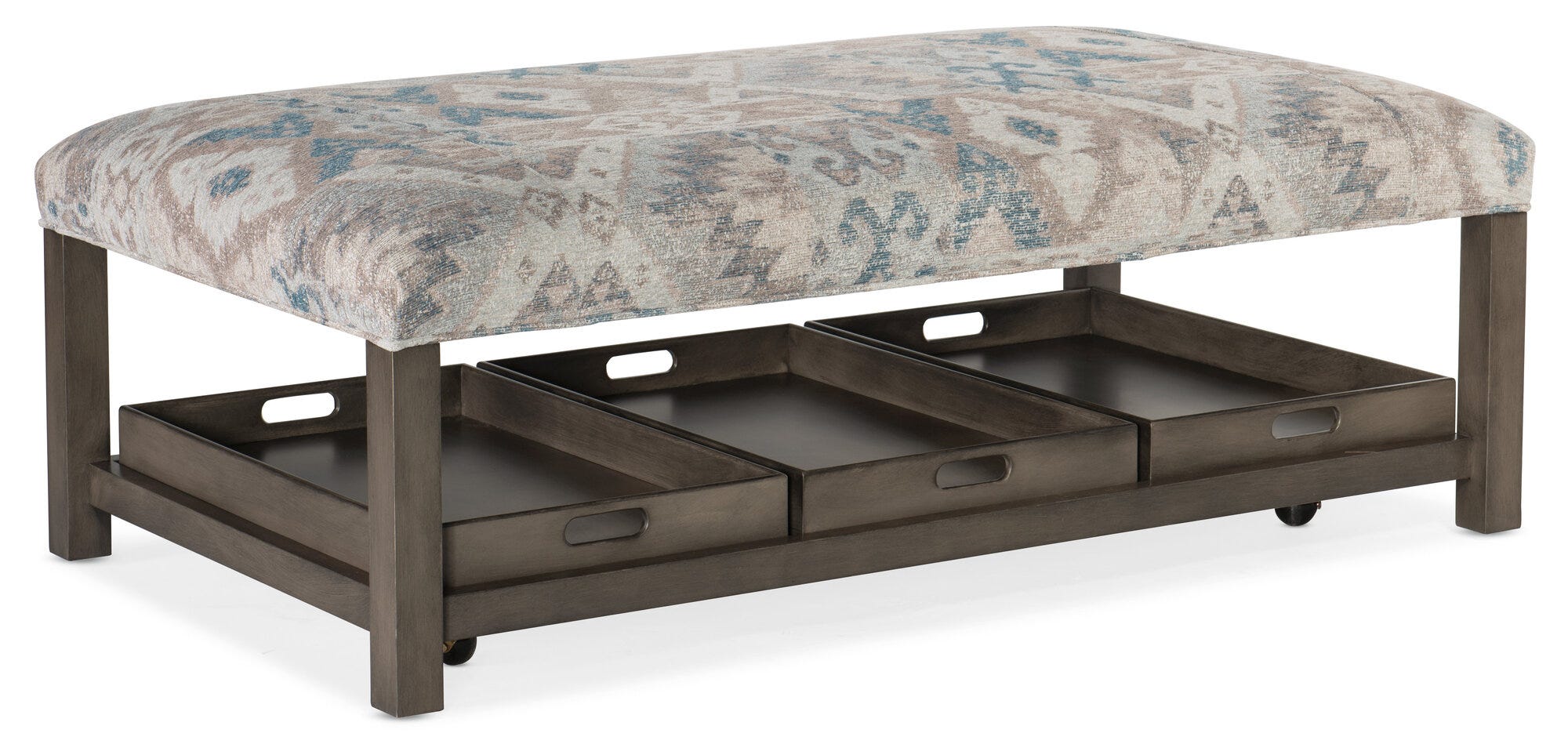 Hollis Rectangle Non-Tufted Tray Ottoman