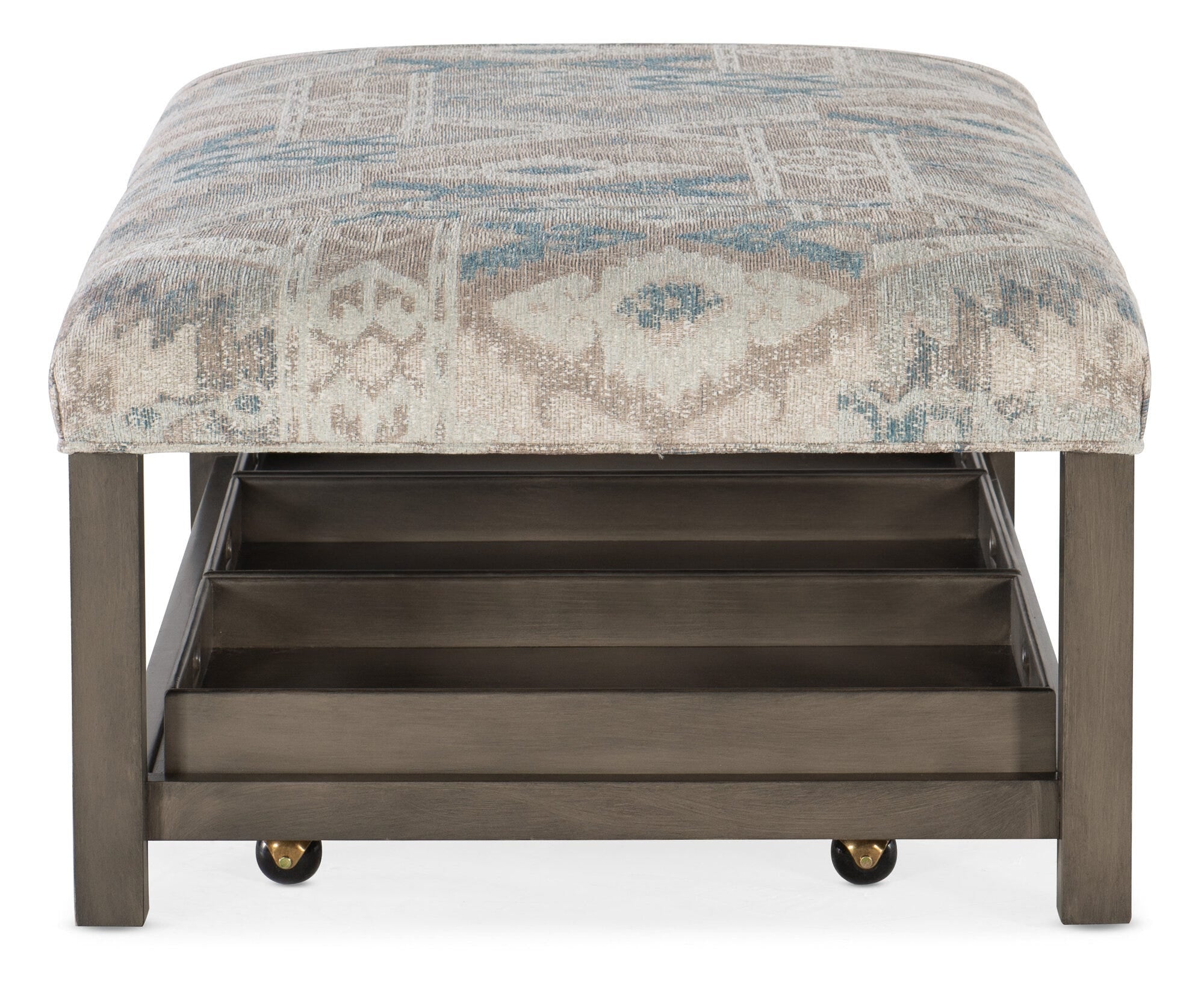 Hollis Rectangle Non-Tufted Tray Ottoman
