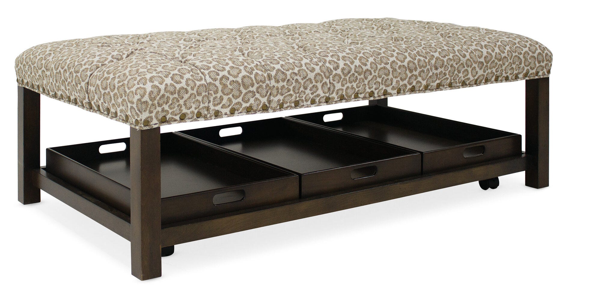 Hollis Rectangle Tufted Tray Ottoman