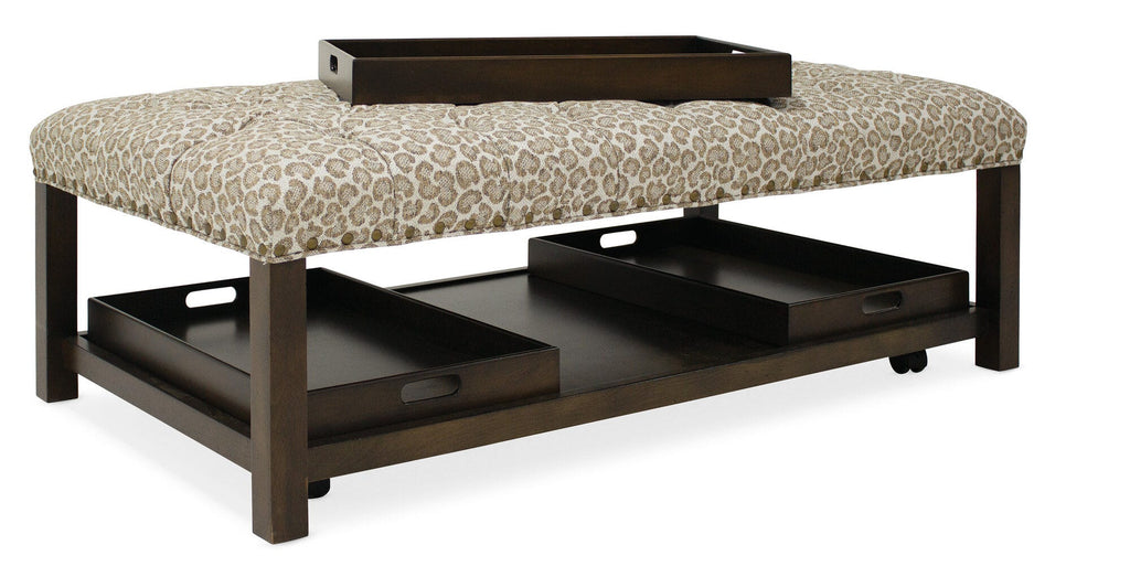 Hollis Rectangle Tufted Tray Ottoman