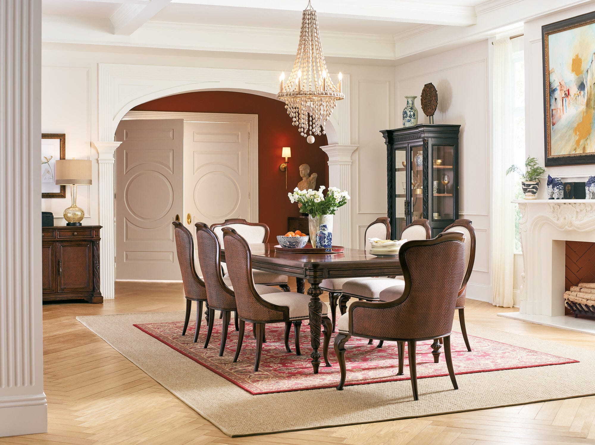 Charleston Upholstered Arm Chair Room Image