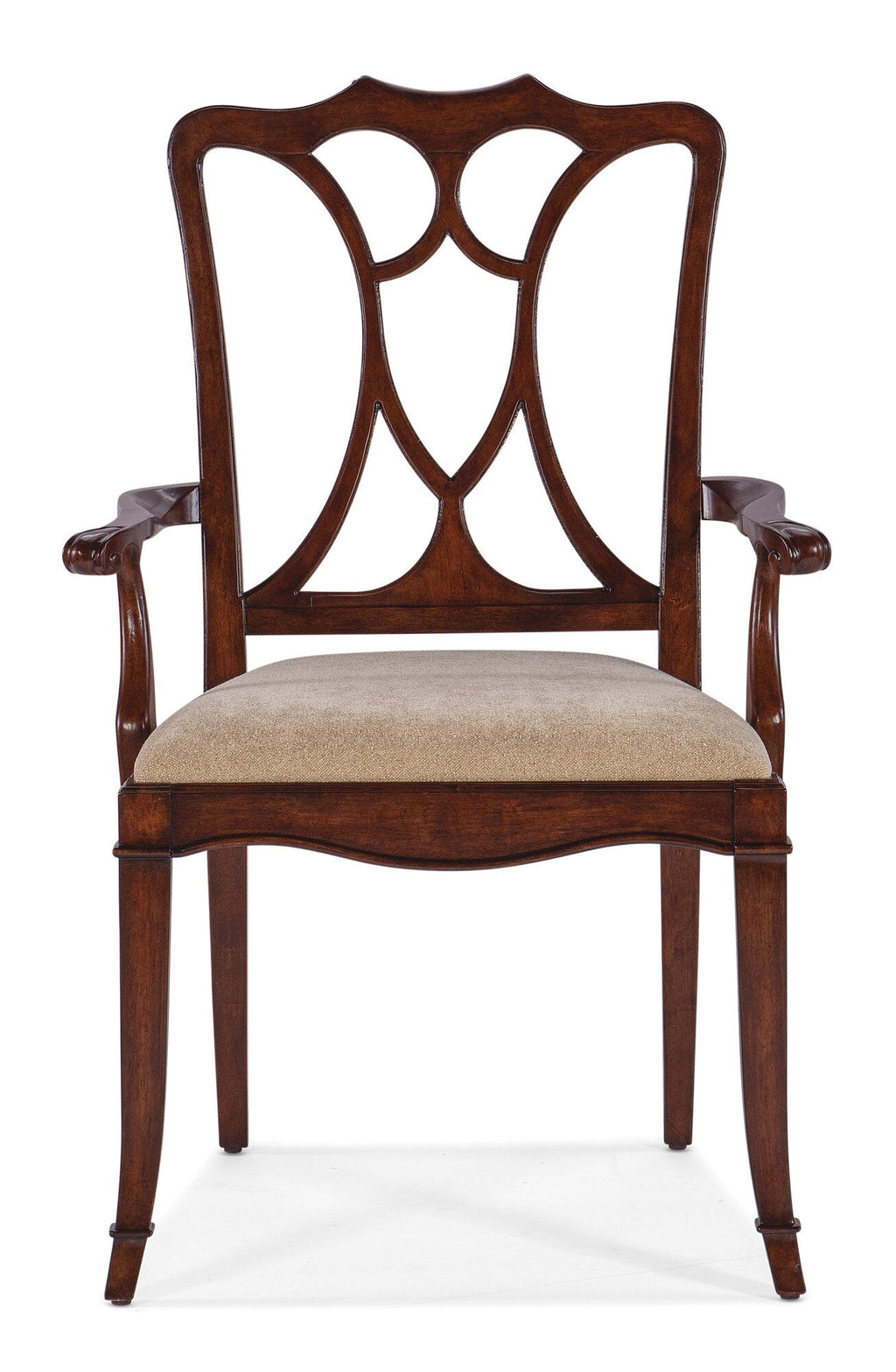 Charleston Upholstered Seat Arm Chair