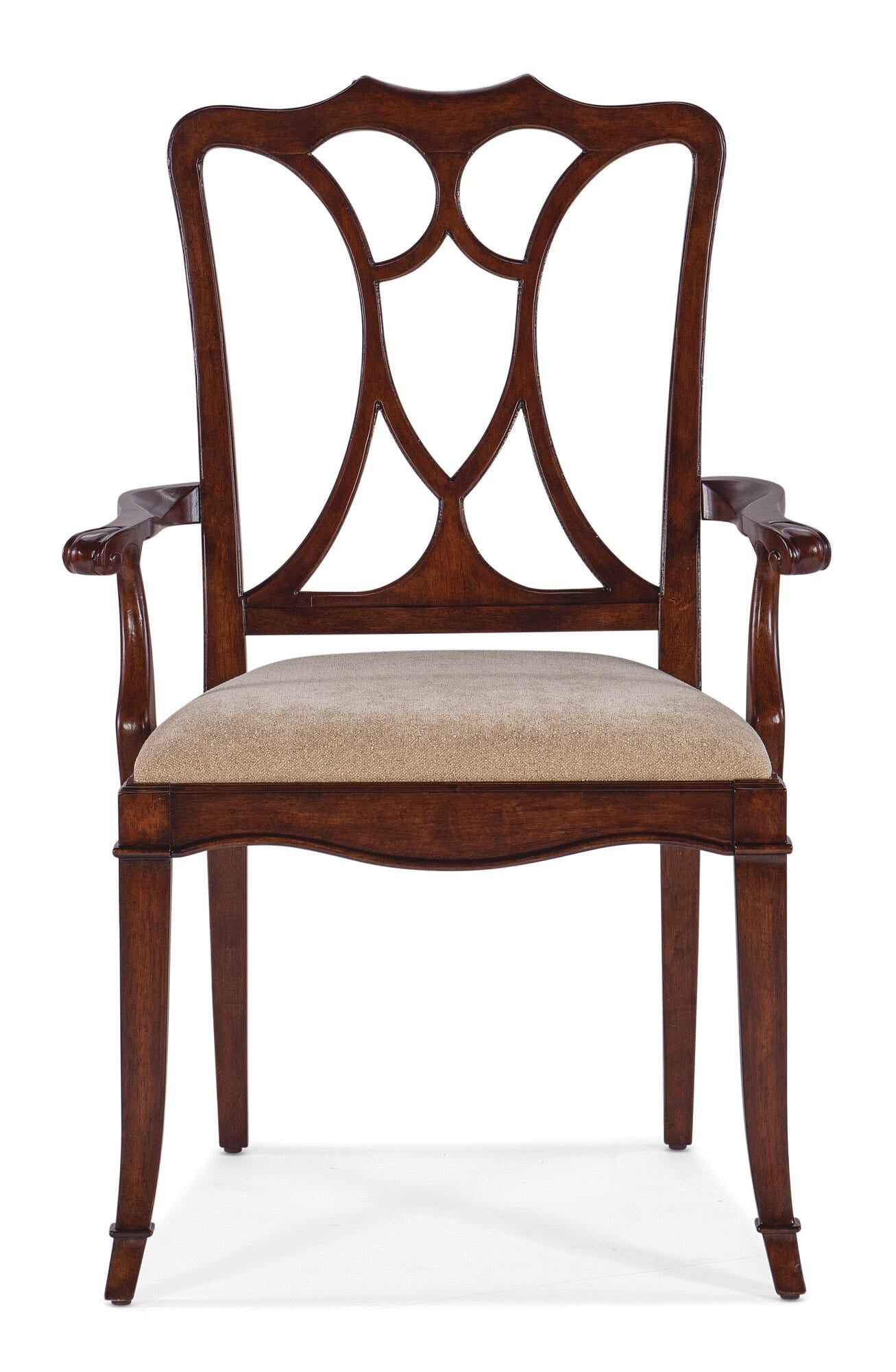 Charleston Upholstered Seat Arm Chair