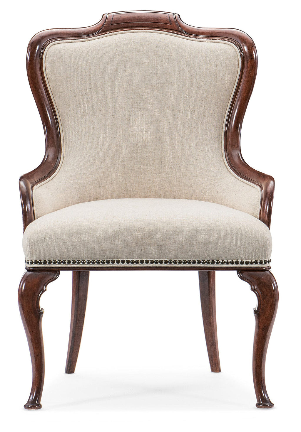 Charleston Upholstered Arm Chair Straight Silo Image