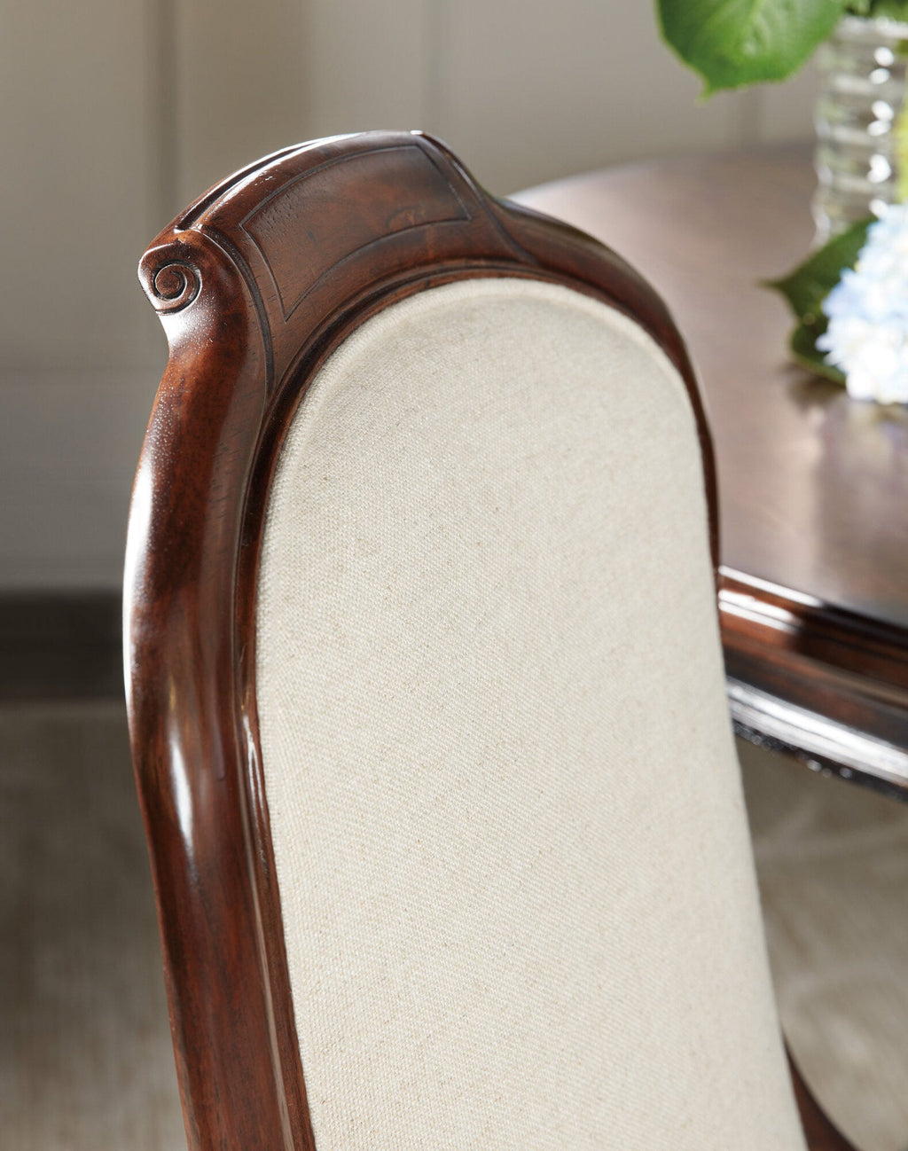 Charleston Upholstered Side Chair Detail Image