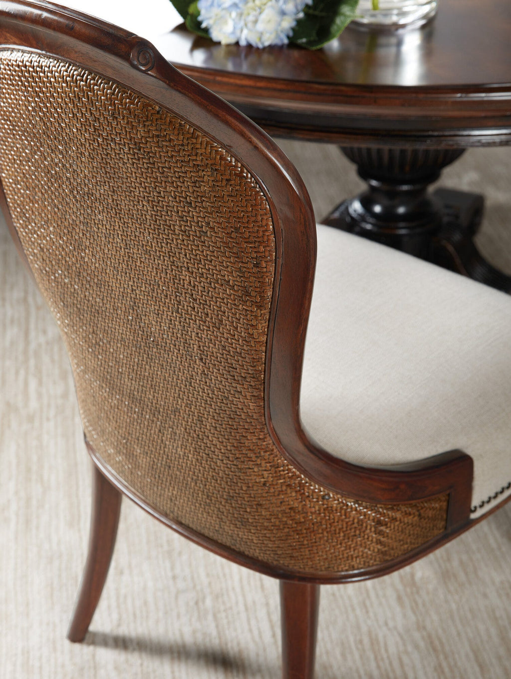 Charleston Upholstered Side Chair Detail Image 2