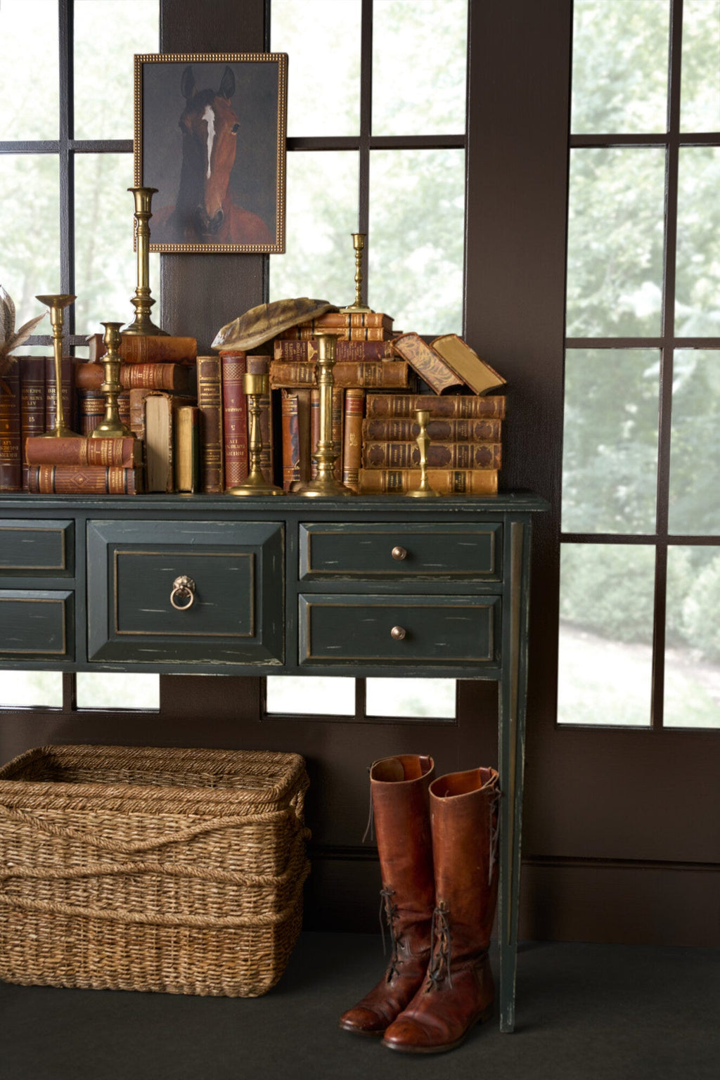 Charleston Five-Drawer Console Table