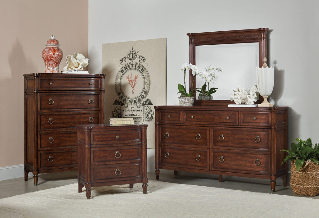 Charleston Three-Drawer Nightstand Room Image 1