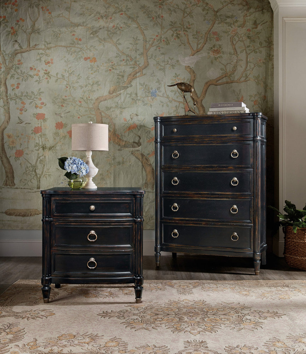 Charleston Three-Drawer Nightstand Room Image 1