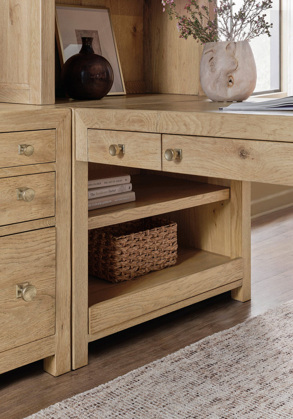 Driftwood 50-inch Modular Peninsula Desk Top