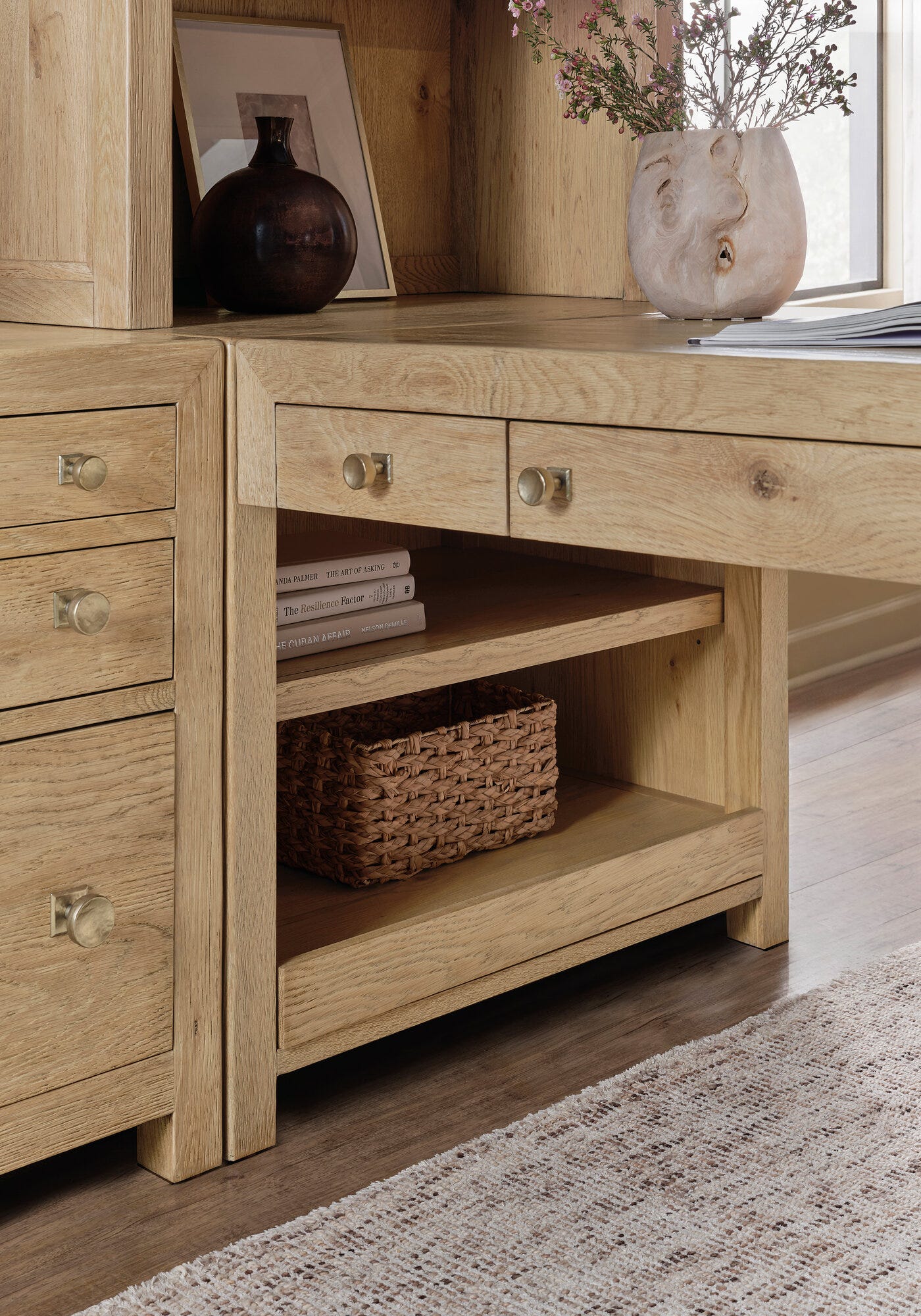 Driftwood 50-inch Modular Peninsula Desk Top