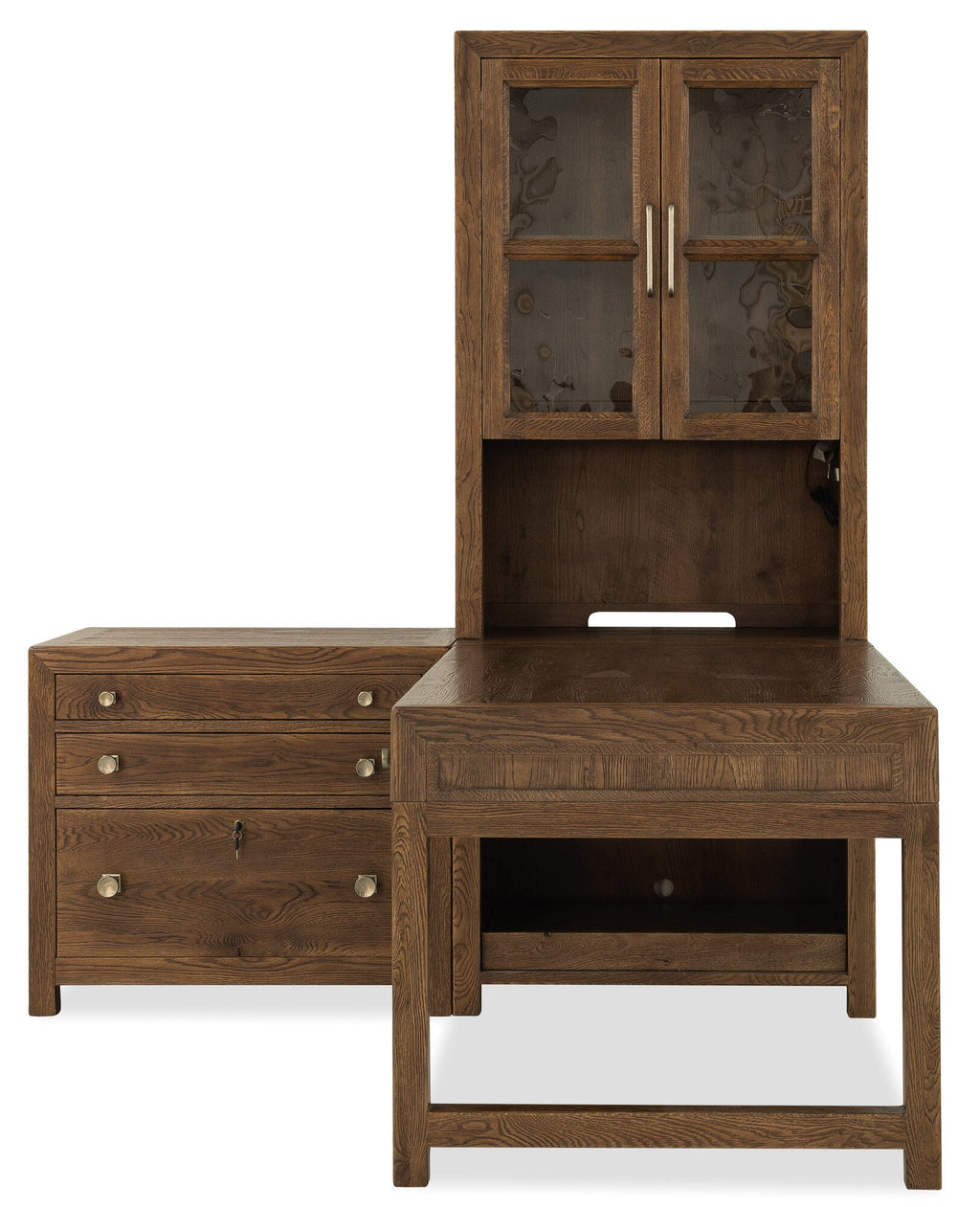 Driftwood 50-inch Modular Peninsula Desk Top