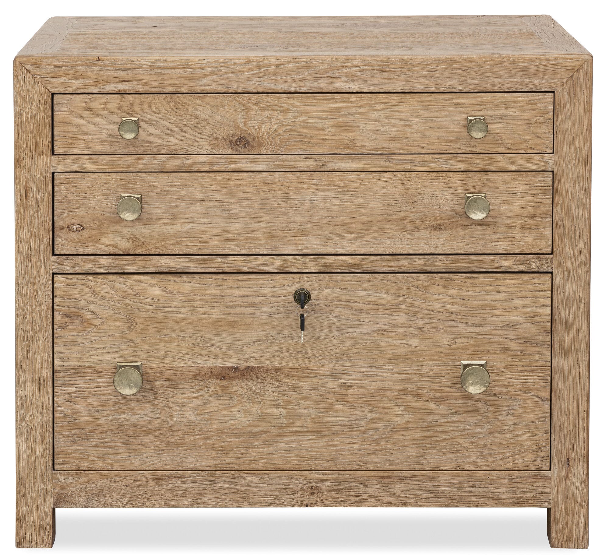 Driftwood Three Drawer Chest Straight Silo Image