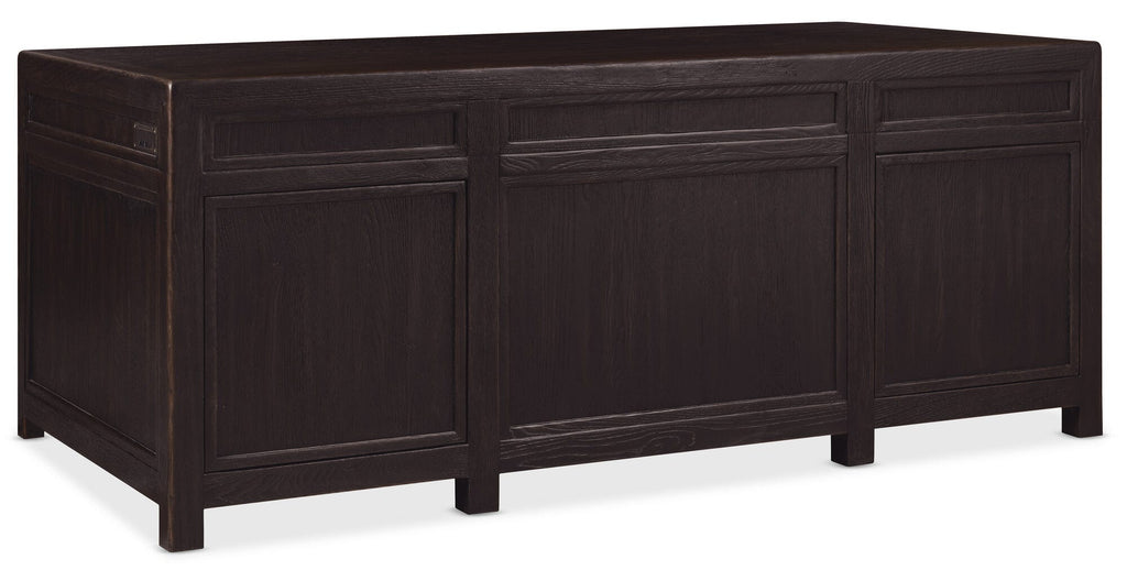 Driftwood Executive Desk Back Silo