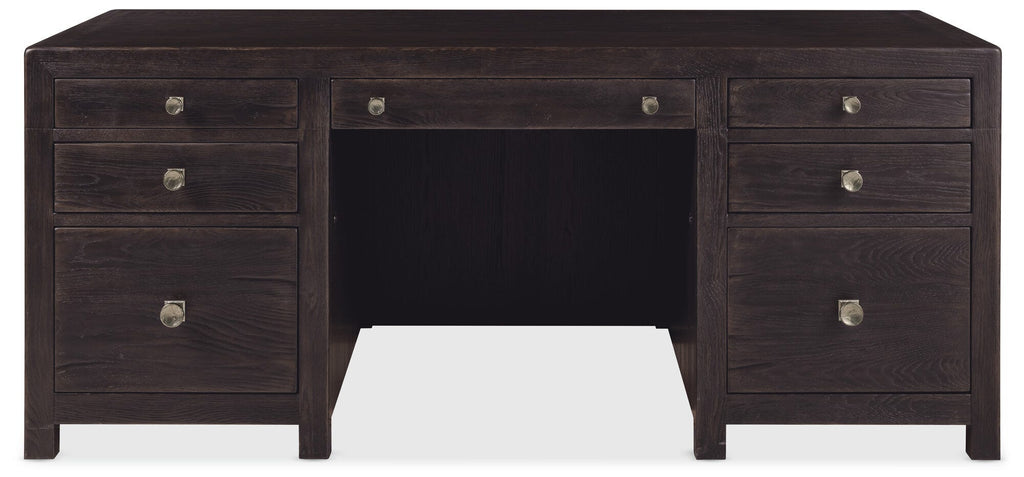 Driftwood Executive Desk Straight Silo