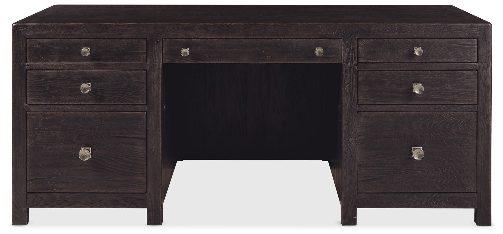 Driftwood Executive Desk Straight Silo