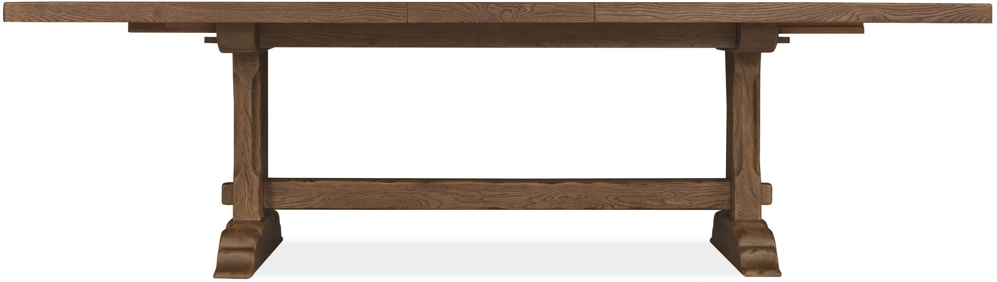 Driftwood Rectangle Dining Table with Two 20-inch Leaves
