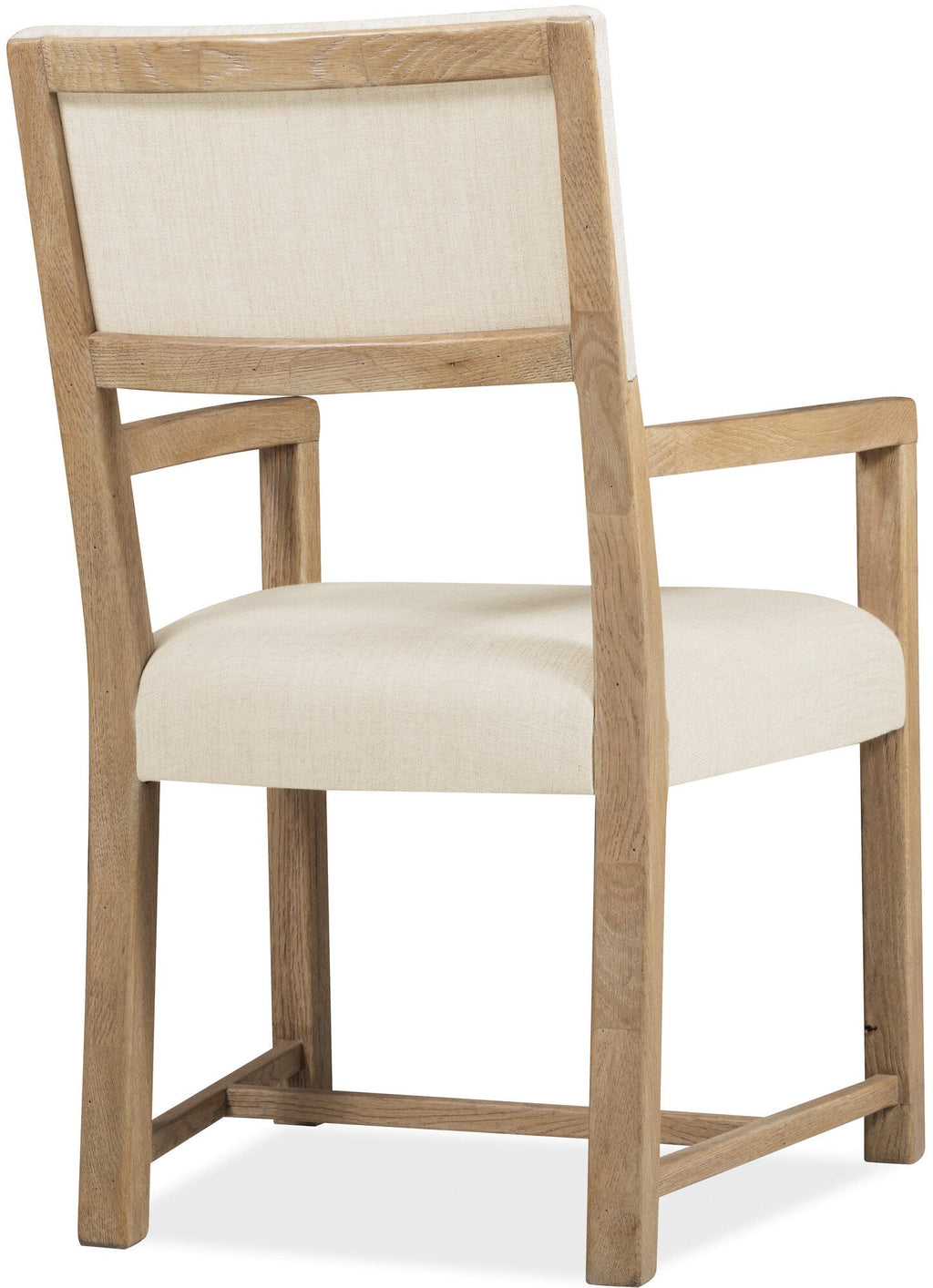 Driftwood Upholstered Arm Chair Back Silo Image