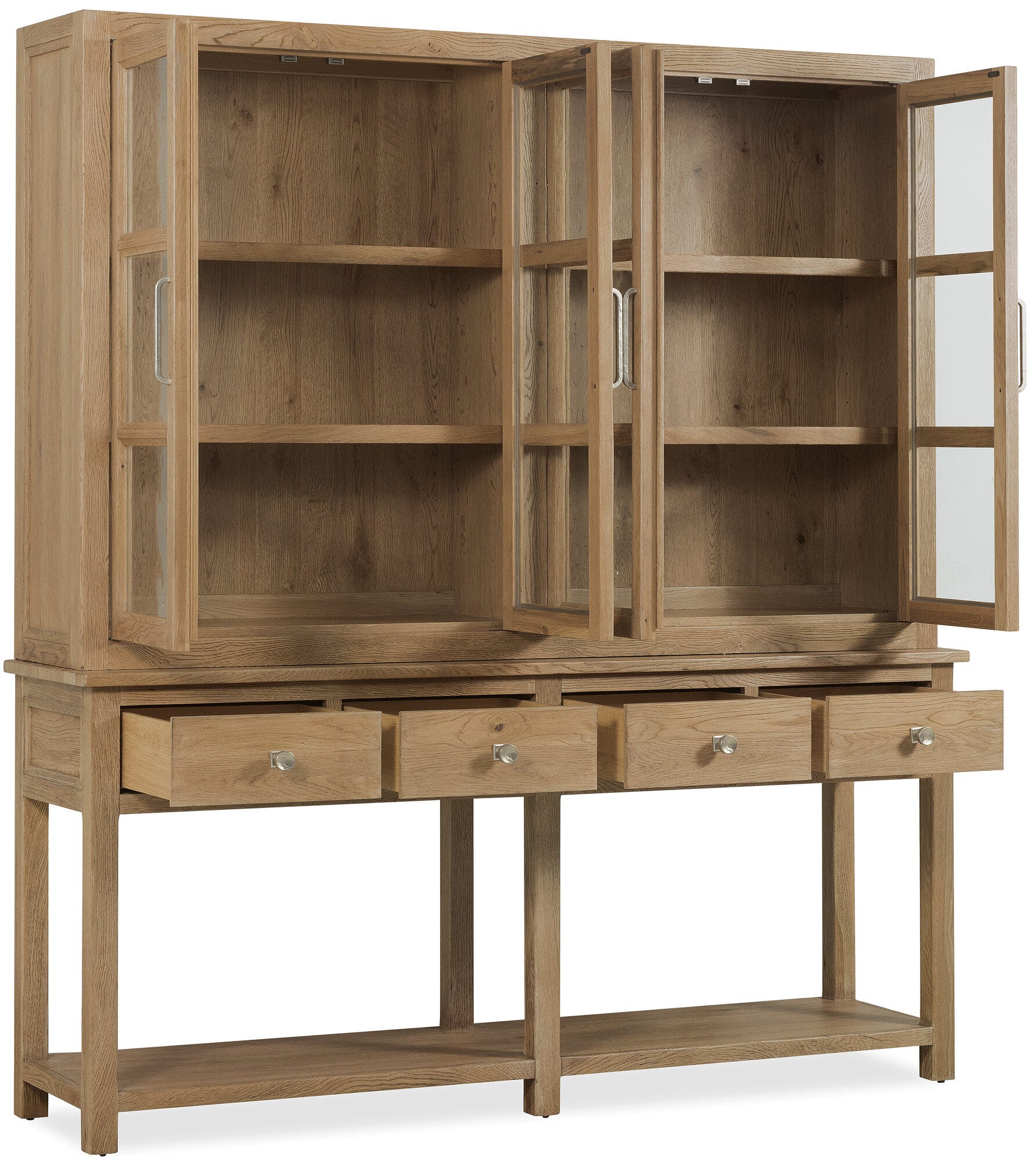 Driftwood Display Sideboard Open Silo Image