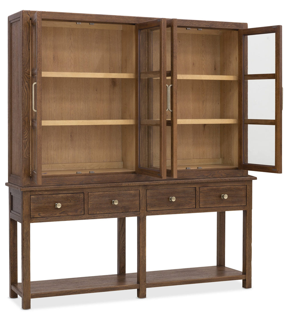 Driftwood Display Sideboard Open