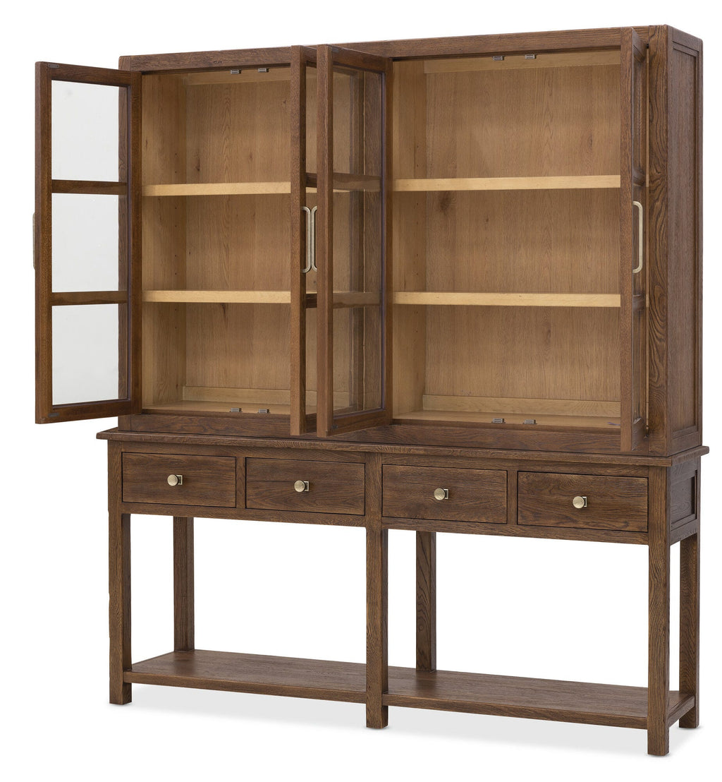 Driftwood Display Sideboard Open 3