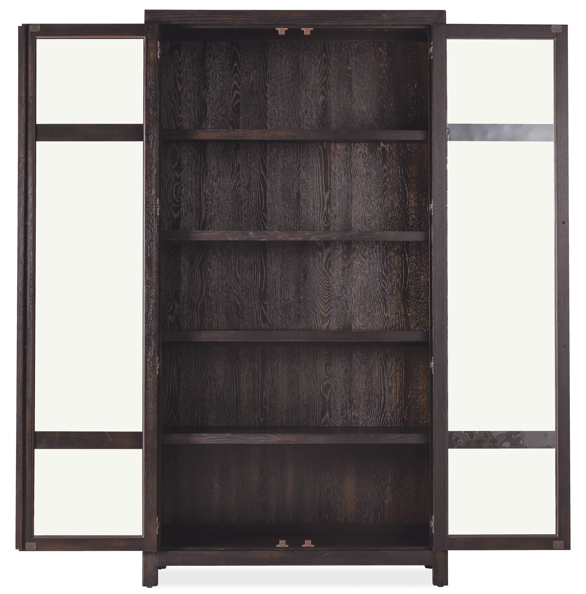Driftwood Display Cabinet Open Straight Image 3