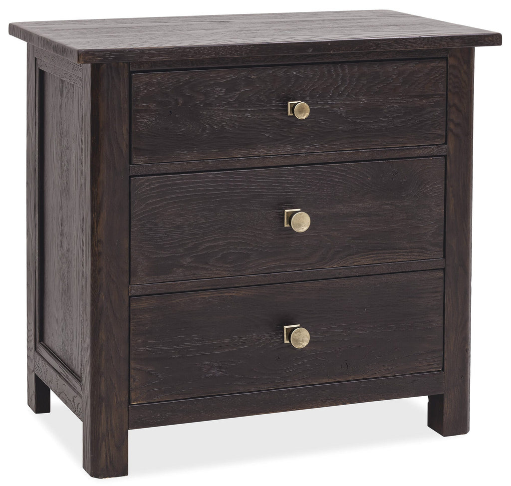 Driftwood Three-Drawer Nightstand