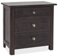 Driftwood Three-Drawer Nightstand