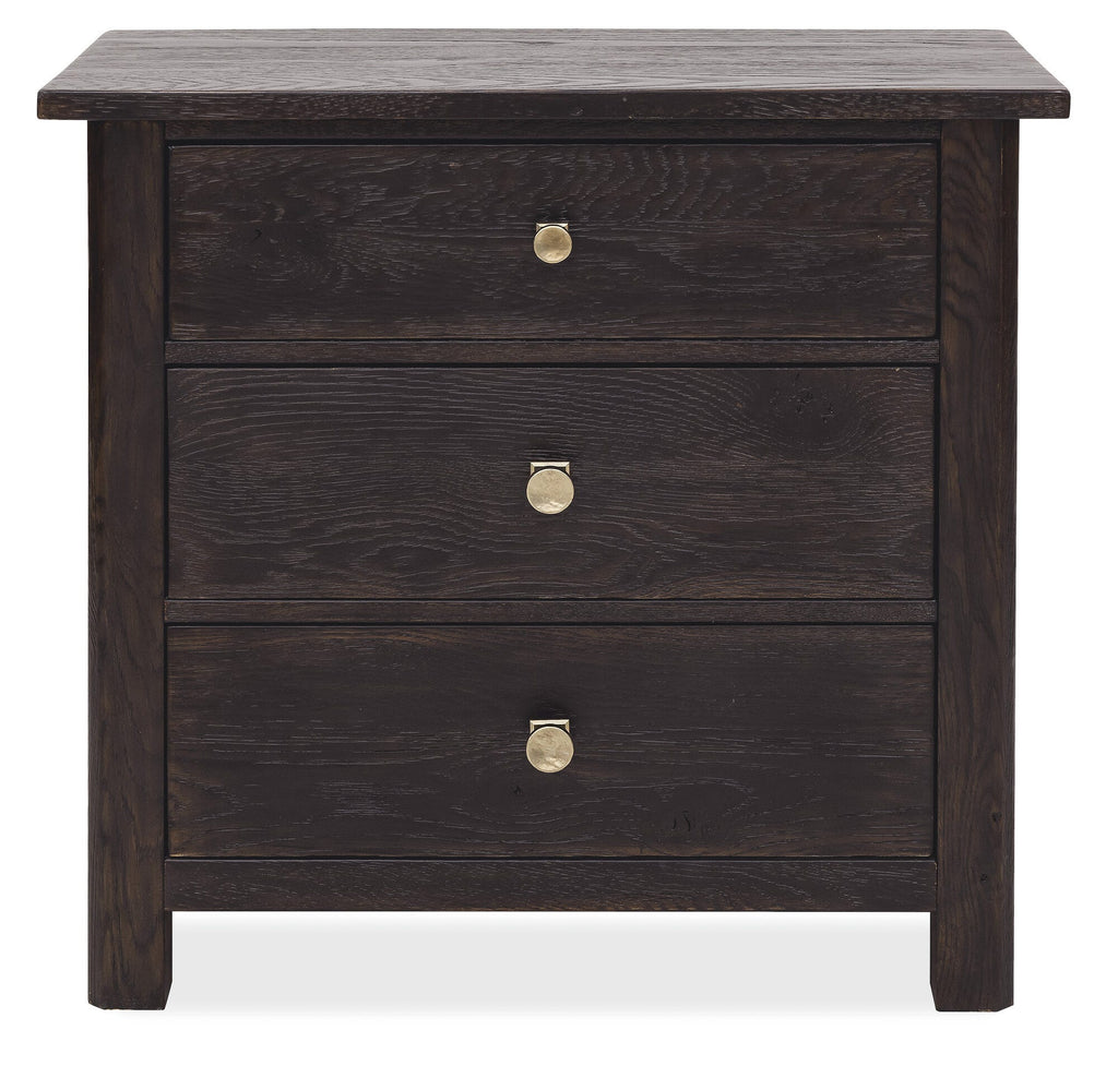 Driftwood Three-Drawer Nightstand