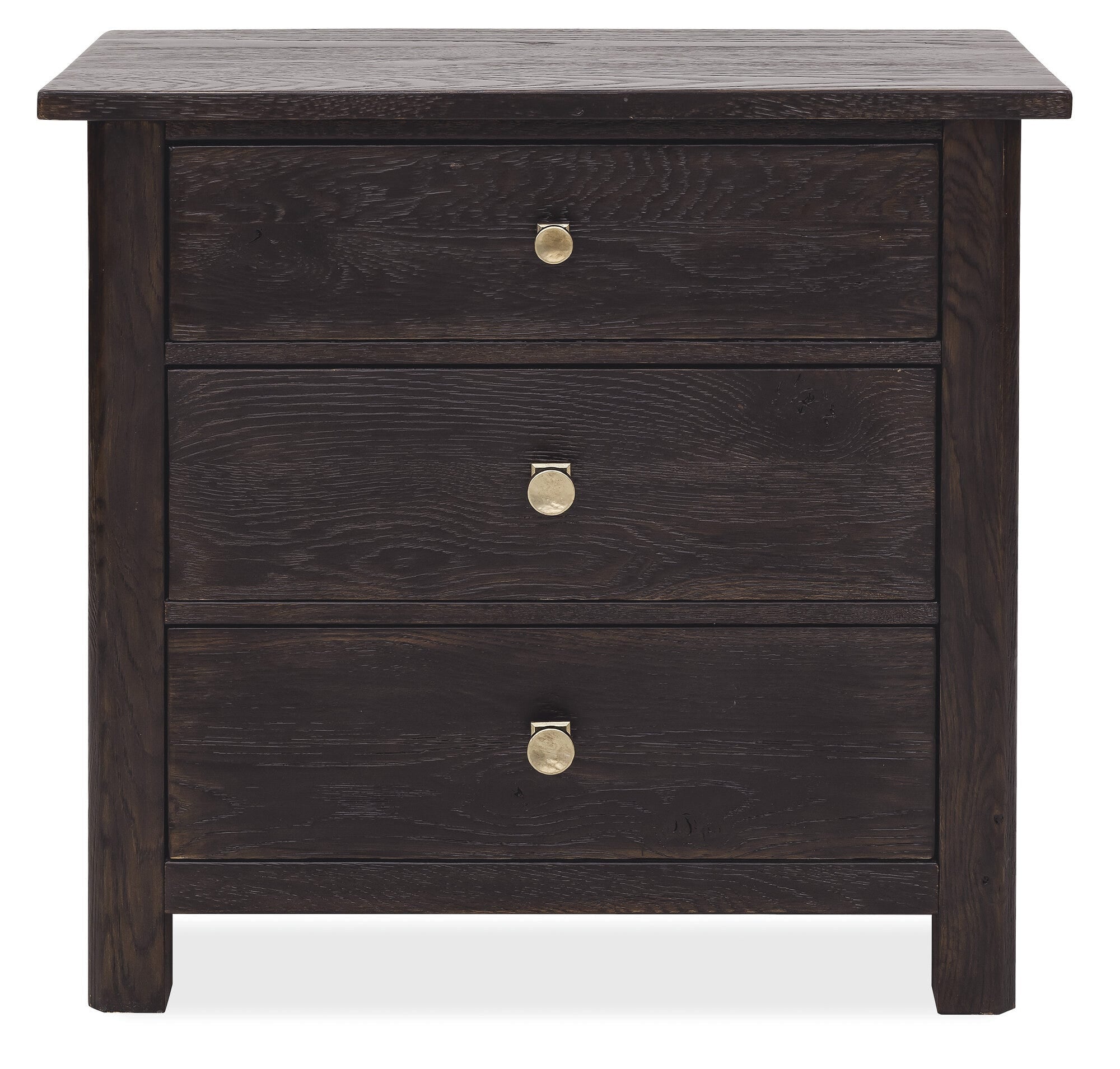 Driftwood Three-Drawer Nightstand
