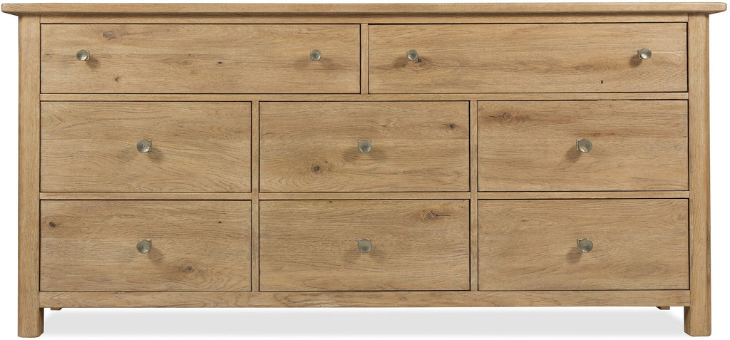 Driftwood Eight-Drawer Dresser Straight Silo Image