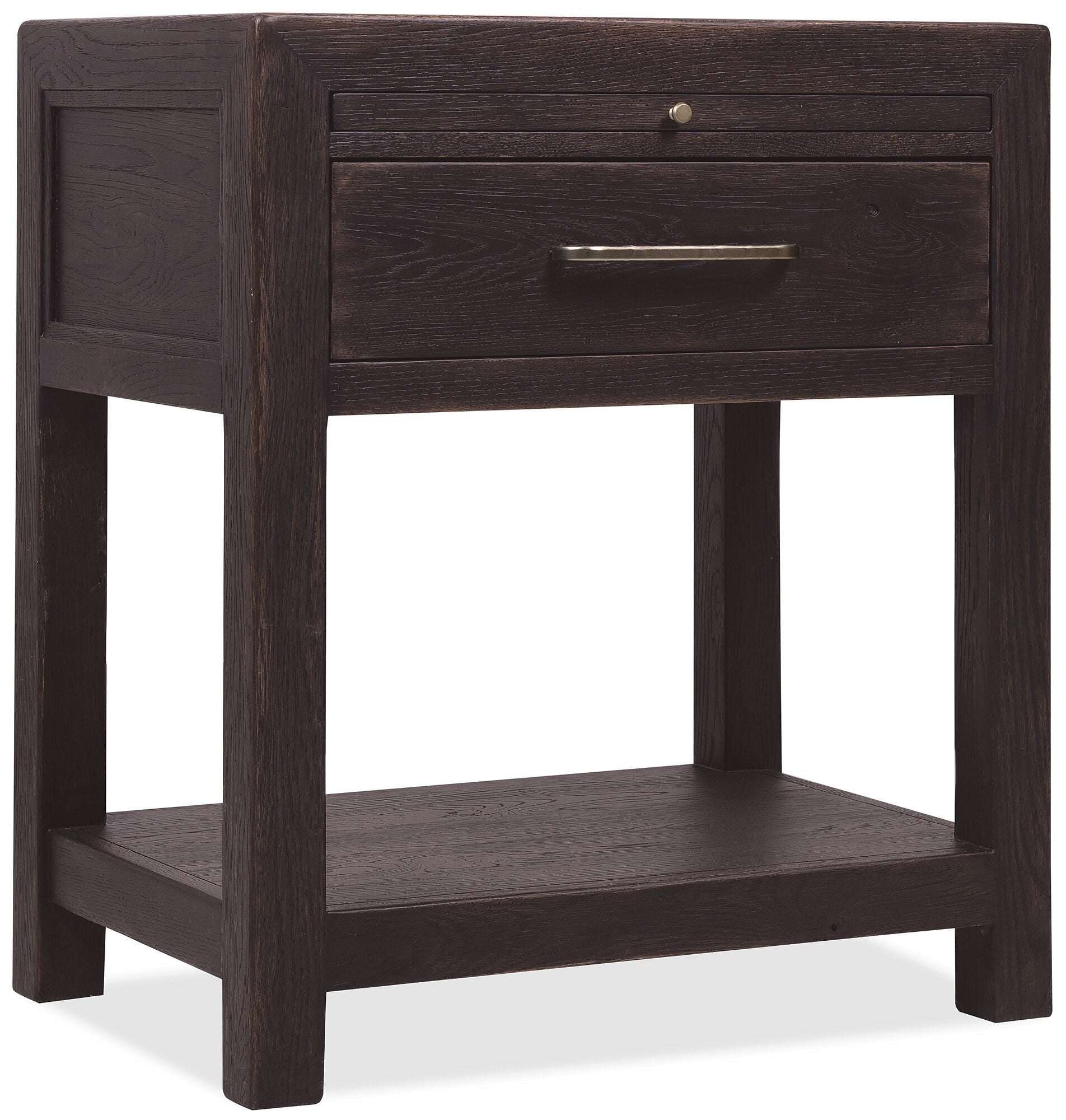 Driftwood One-Drawer Nightstand Silo Image 1