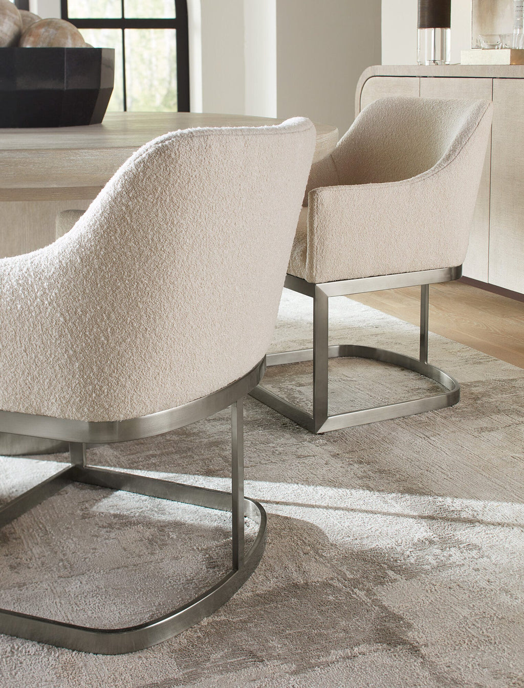 Modern Mood Upholstered Arm Chair with Metal Base