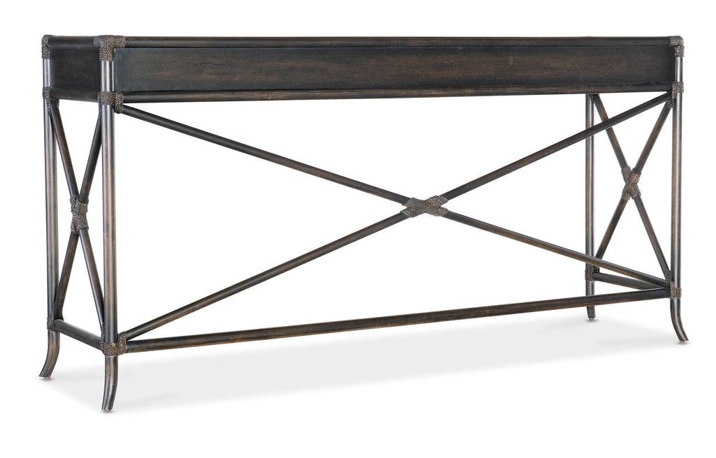 Retreat Pole Rattan Console - Back Silo Image